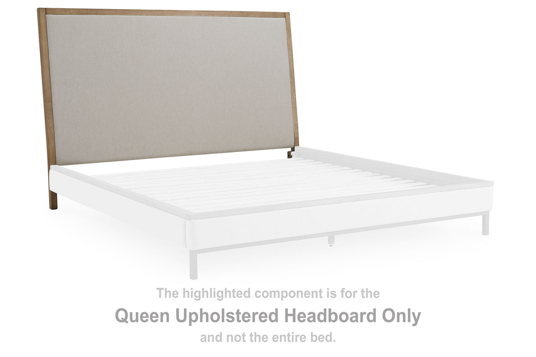 Tomtyn - Light Brown - Queen Upholstered Headboard