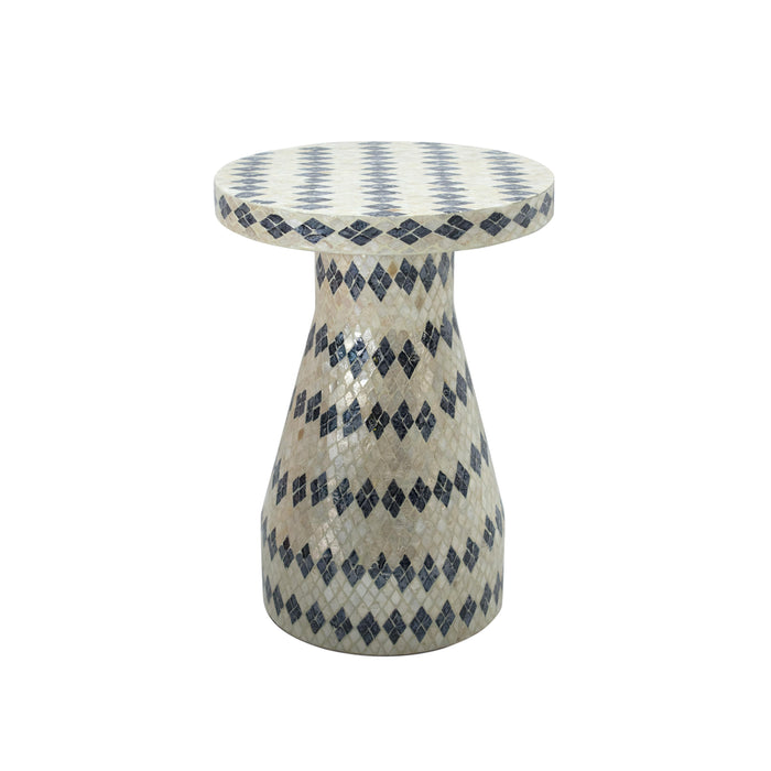 Halio - Checkered Shell Side Table