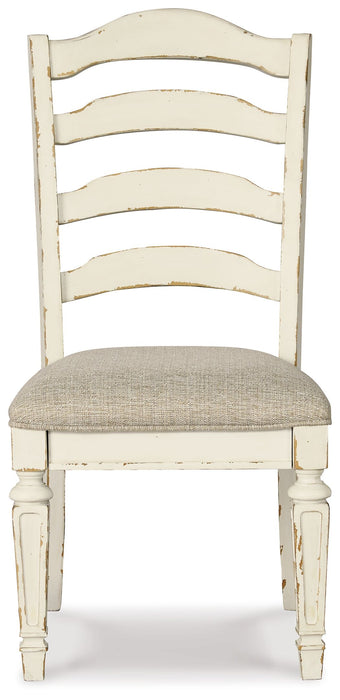 Realyn - Chipped White - Dining UPH Side Chair