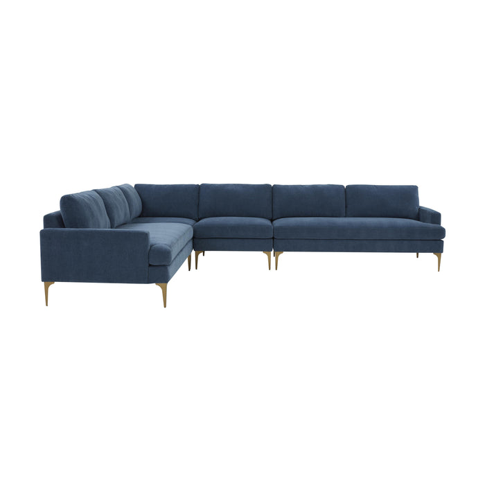 Serena - Velvet Large L-Sectional