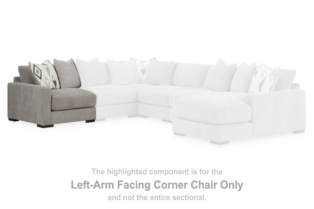 Aslan Court - Pebble - Laf Corner Chair