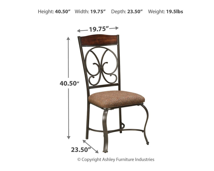 Glambrey - Brown - Dining UPH Side Chair