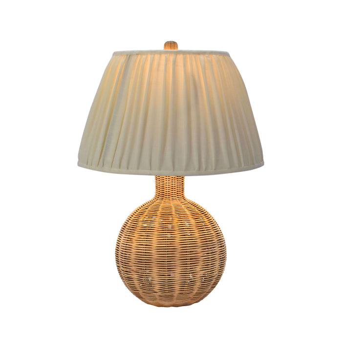 Pallora - Rattan Table Lamp - Cream & Natural