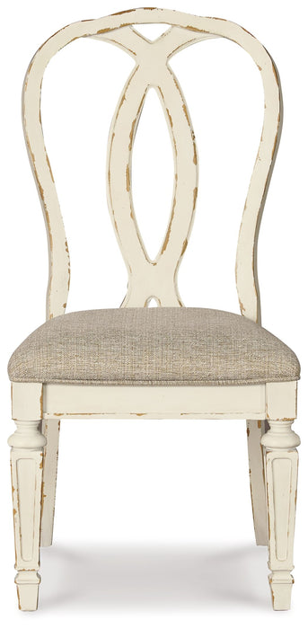 Realyn - Chipped White - Dining UPH Side Chair