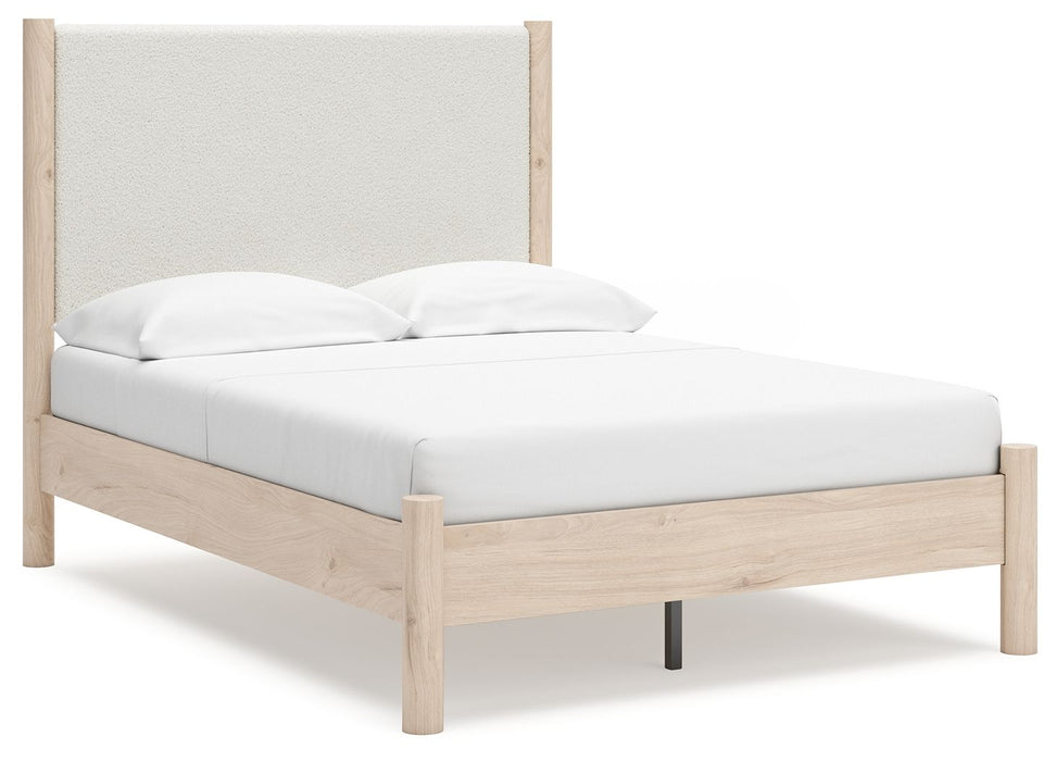 Cadmori - Upholstered Panel Bed