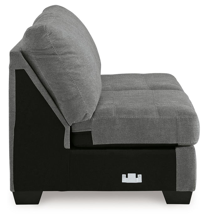 Birkdale Court - Gray - Armless Loveseat