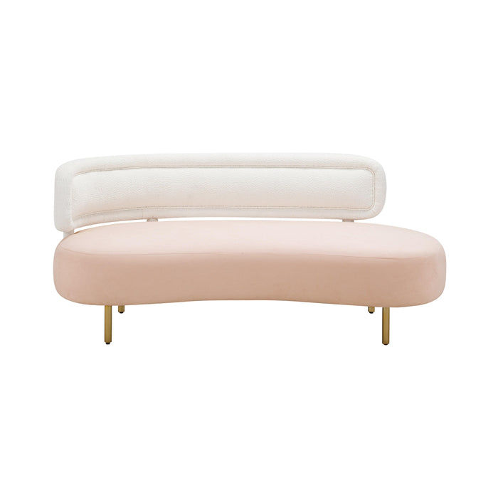 Tischa - Boucle Velvet Sofa