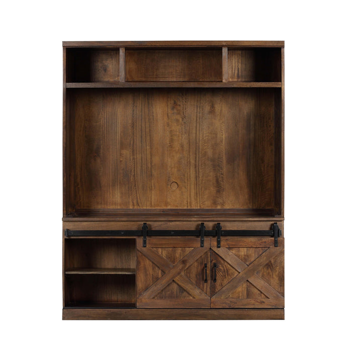 Dawson - Entertainment Center - Rustic Brown