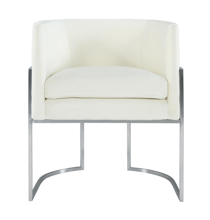 Giselle - Velvet Dining Chair Silver Leg