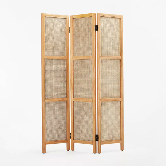 Lomita Rattan Room Divider Natural