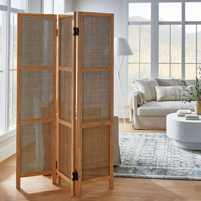 Lomita Rattan Room Divider Natural