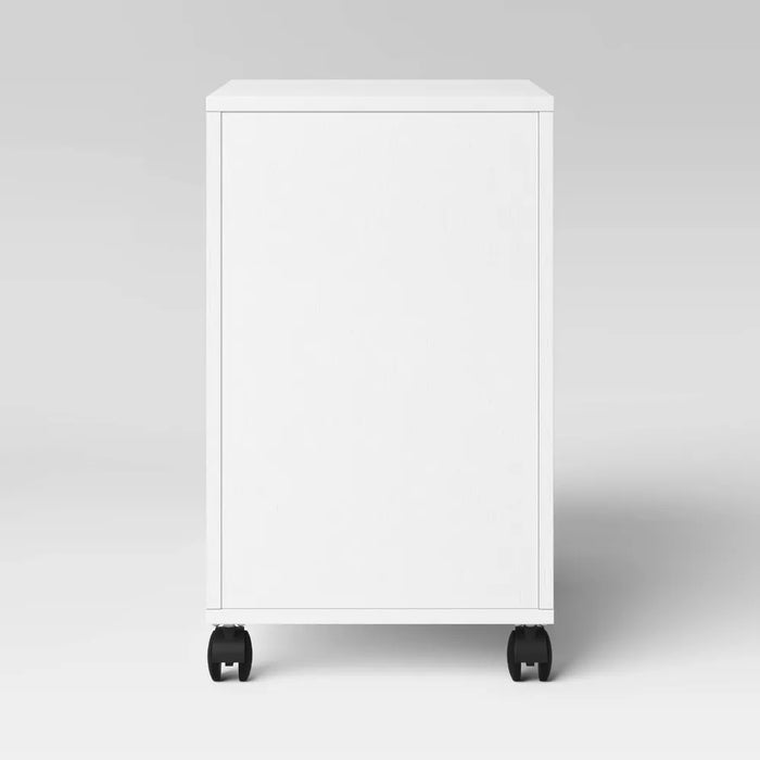 Loring Rolling Cabinet White