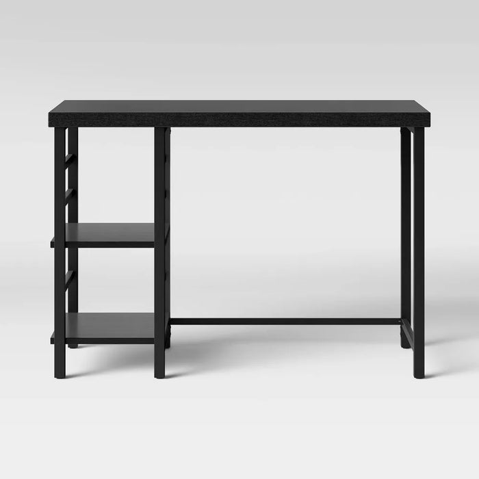 Adjustable Storage Desk Black