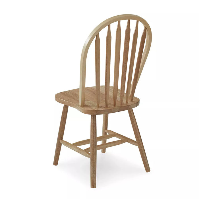 Windsor Arrowback Armless Chair Natural