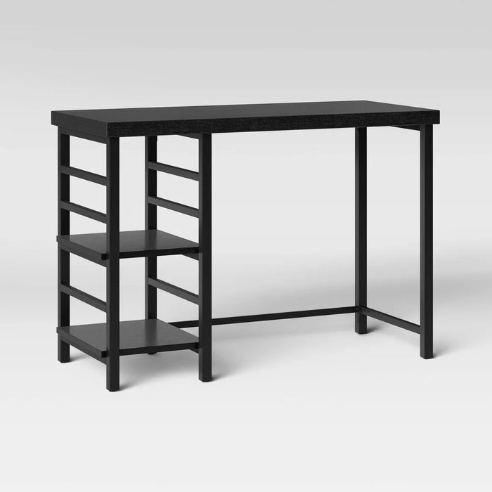 Adjustable Storage Desk Black