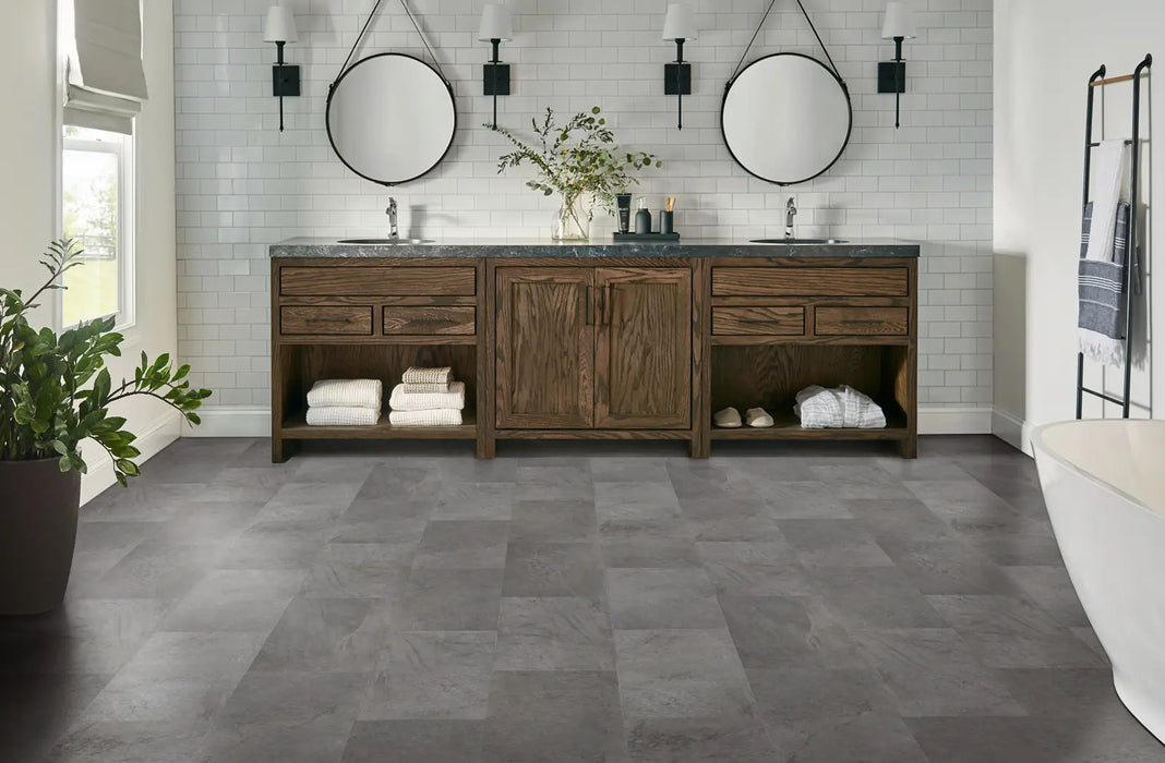 Mannington - Adura Flex - Meridian - Carbon - Vinyl Floor Tiles (Rectangle)