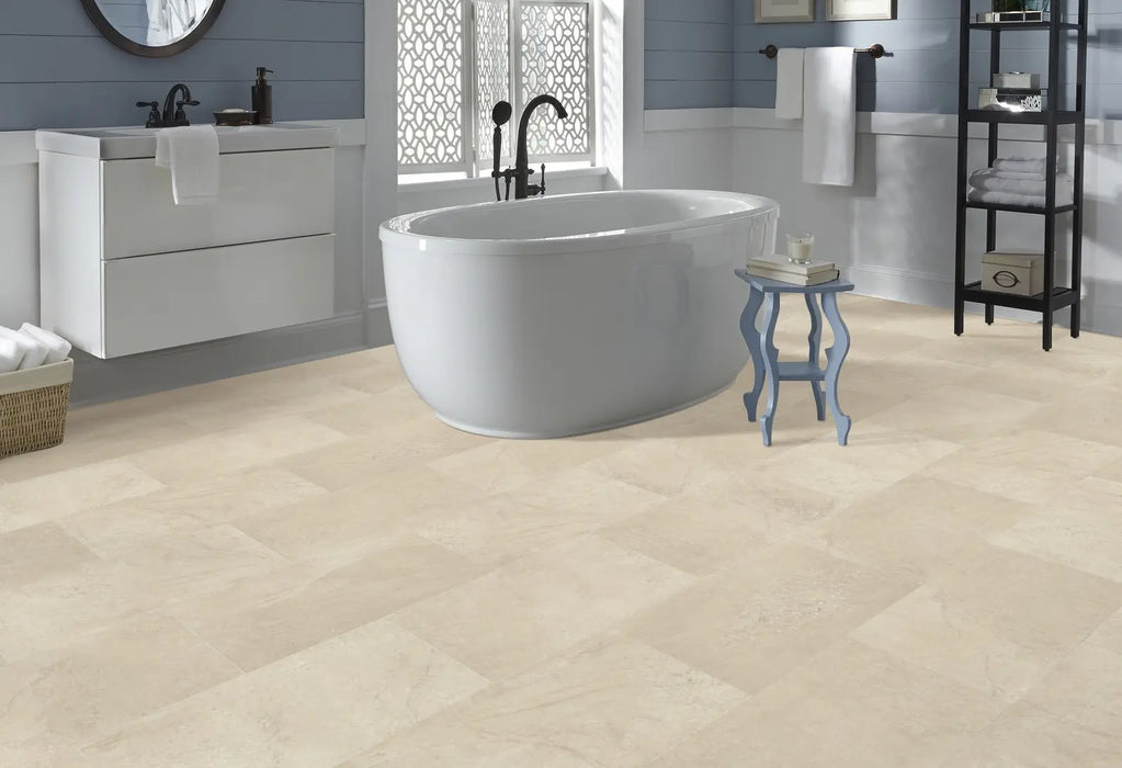 Mannington - Adura Flex - Meridian - Stucco - Vinyl Floor Tiles (Rectangle)