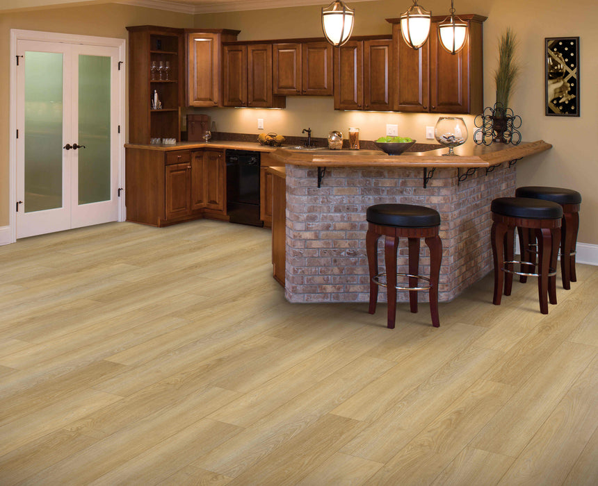 Mohawk - SolidTech Essentials - Discovery Ridge - Coffee House Tan - Vinyl Floor Planks