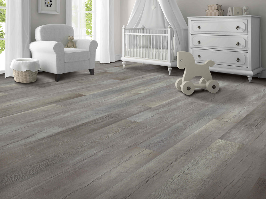 Mohawk - SolidTech Select - Founder's Trace - Worn Gray - Vinyl Floor Planks