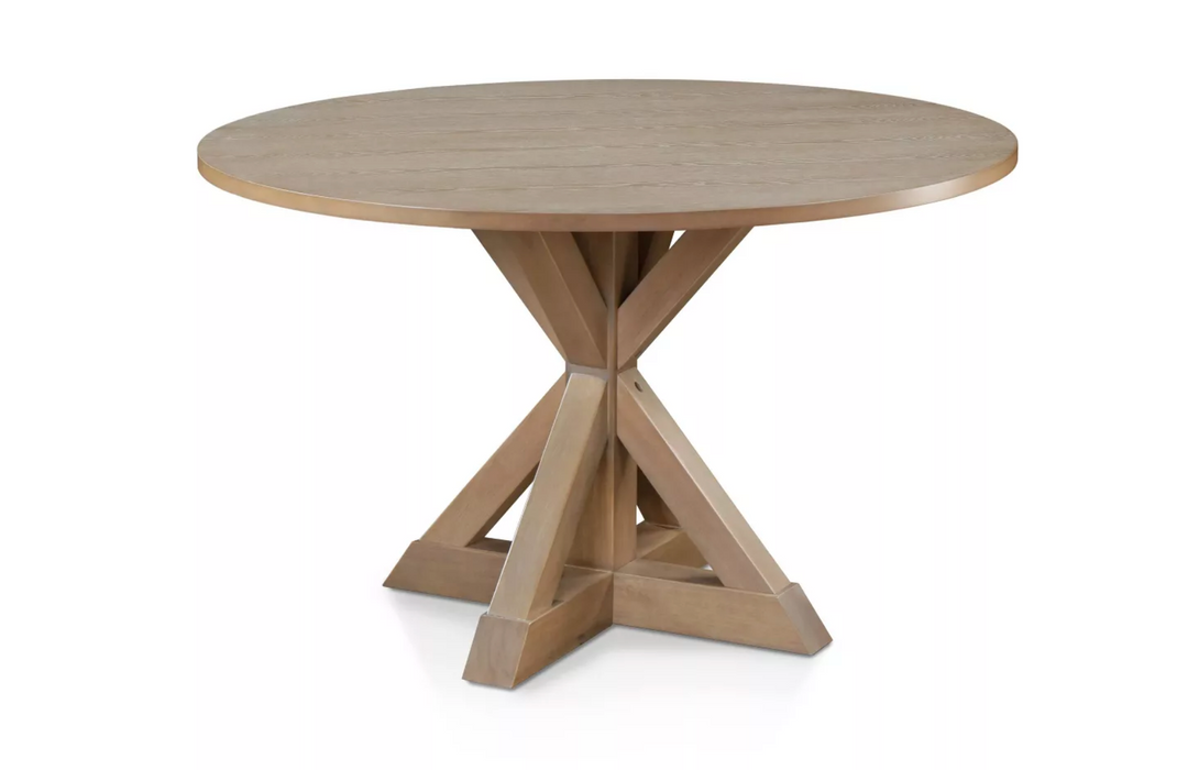 Alfred Round Dining Table Rustic Beige