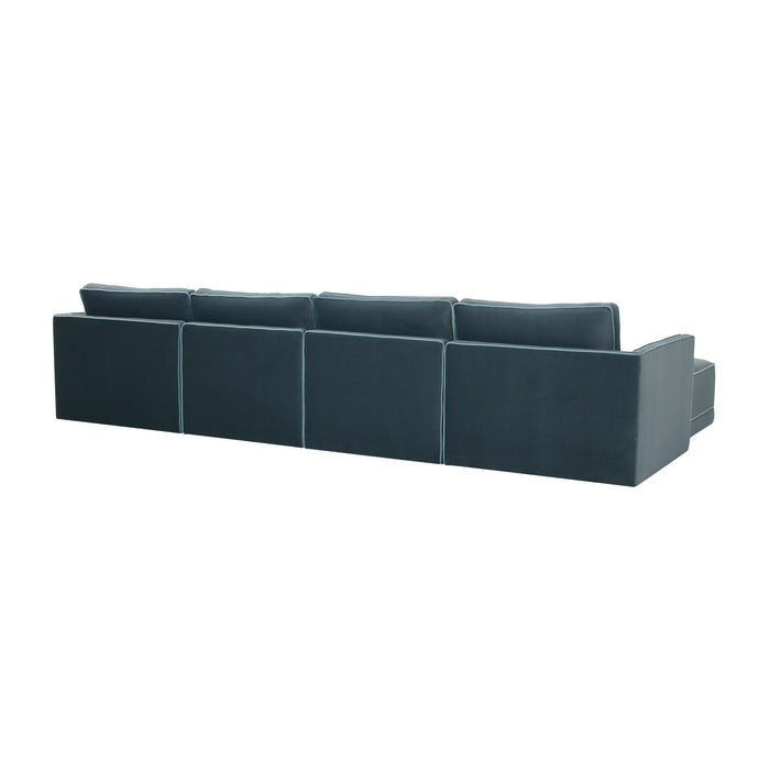 Willow - Modular U Sectional - Misty Blue