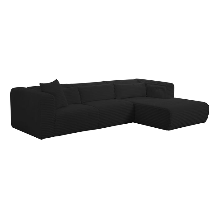 Tarra - Fluffy Oversized Corduroy Modular Sectional