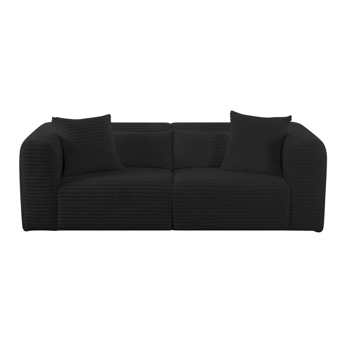 Tarra - Fluffy Oversized Corduroy Modular Loveseat