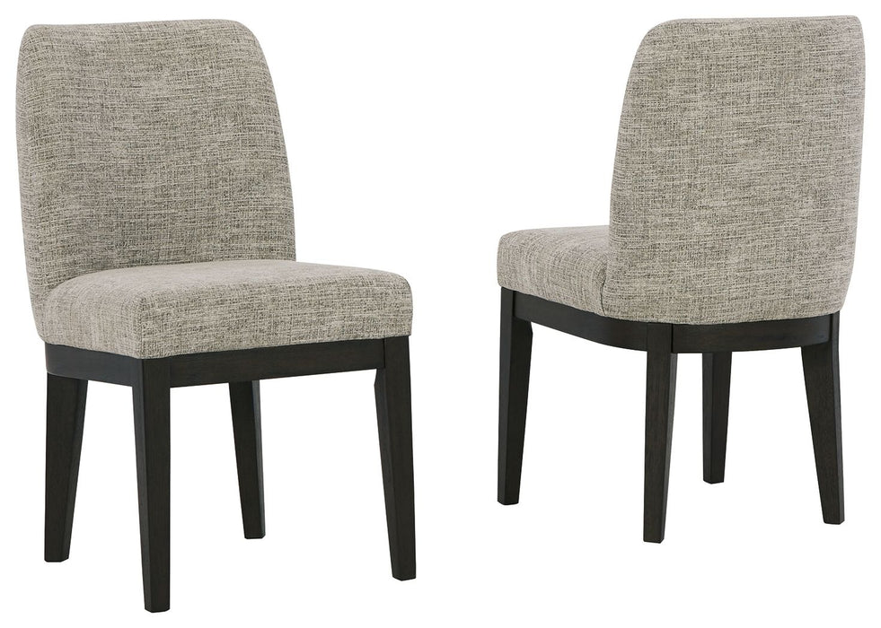 Burkhaus - Dark Brown - Dining Uph Side Chair (Set of 2)