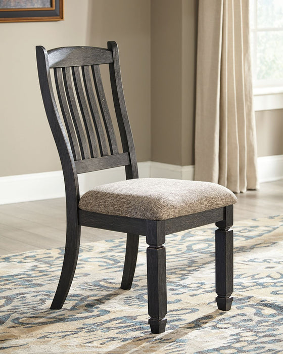 Tyler Creek - Black/Grayish Brown - Dining UPH Side Chair