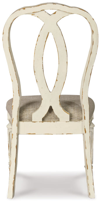 Realyn - Chipped White - Dining UPH Side Chair