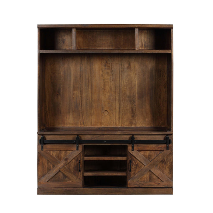 Dawson - Entertainment Center - Rustic Brown