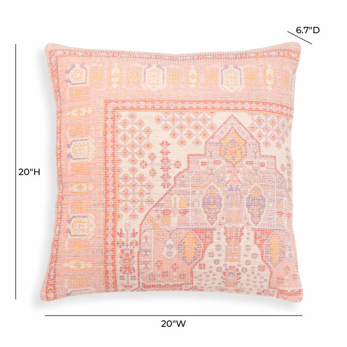 Persia - 20" Square Accent Pillow - Pink