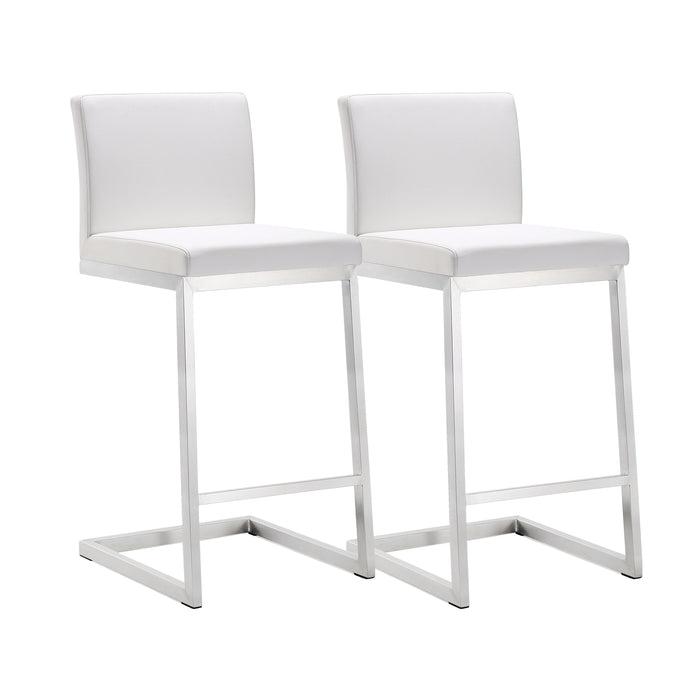 Parma - Stainless Steel Counter Stool (Set of 2)