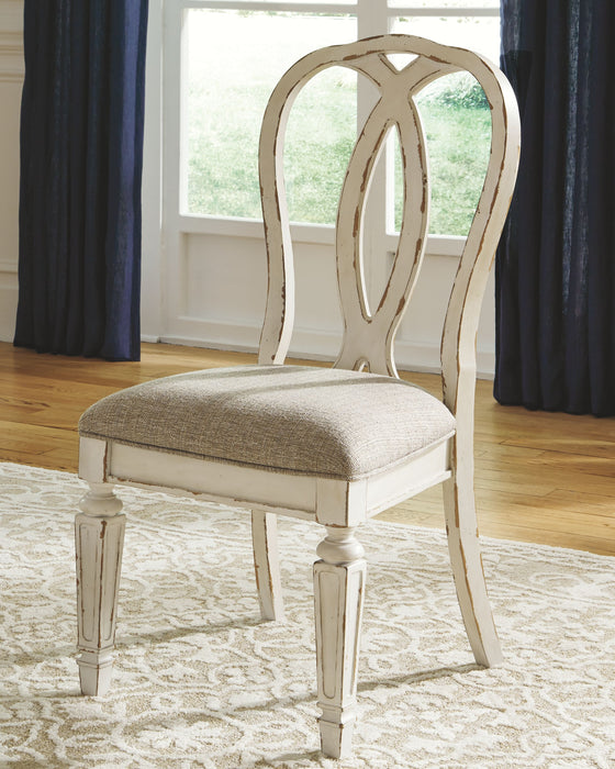 Realyn - Chipped White - Dining UPH Side Chair