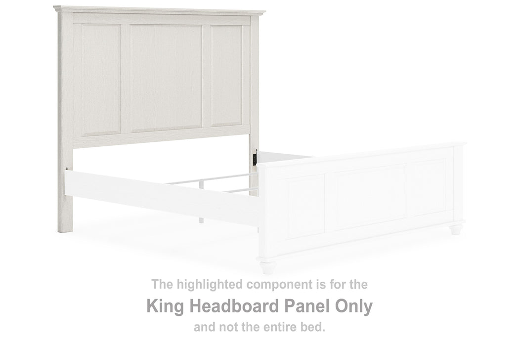 Grantoni - White - King Headboard Panel