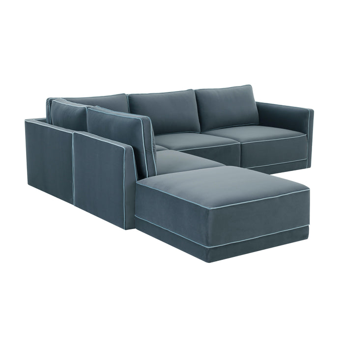 Willow - Modular LAF Sectional - Misty Blue