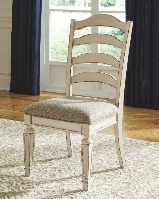 Realyn - Chipped White - Dining UPH Side Chair