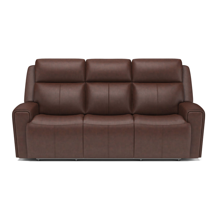 Barnett - Power Reclining Sofa with Power Headrests & Lumbar Cleveland Home Outlet (OH) - Furniture Store in Middleburg Heights Serving Cleveland, Strongsville, and Online