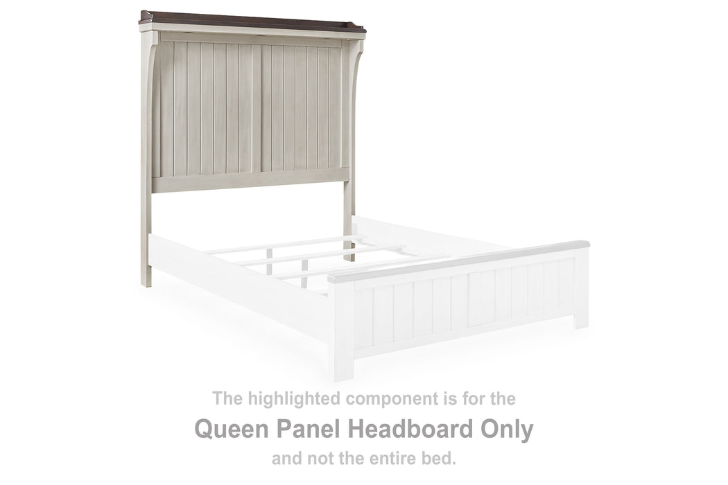 Darborn - Gray / Brown - Queen Panel Headboard