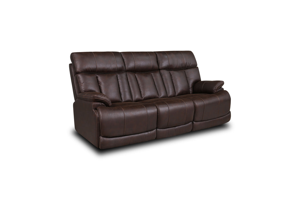 Clive - Power Reclining Sofa with Power Headrests & Lumbar - Dark Brown Cleveland Home Outlet (OH) - Furniture Store in Middleburg Heights Serving Cleveland, Strongsville, and Online