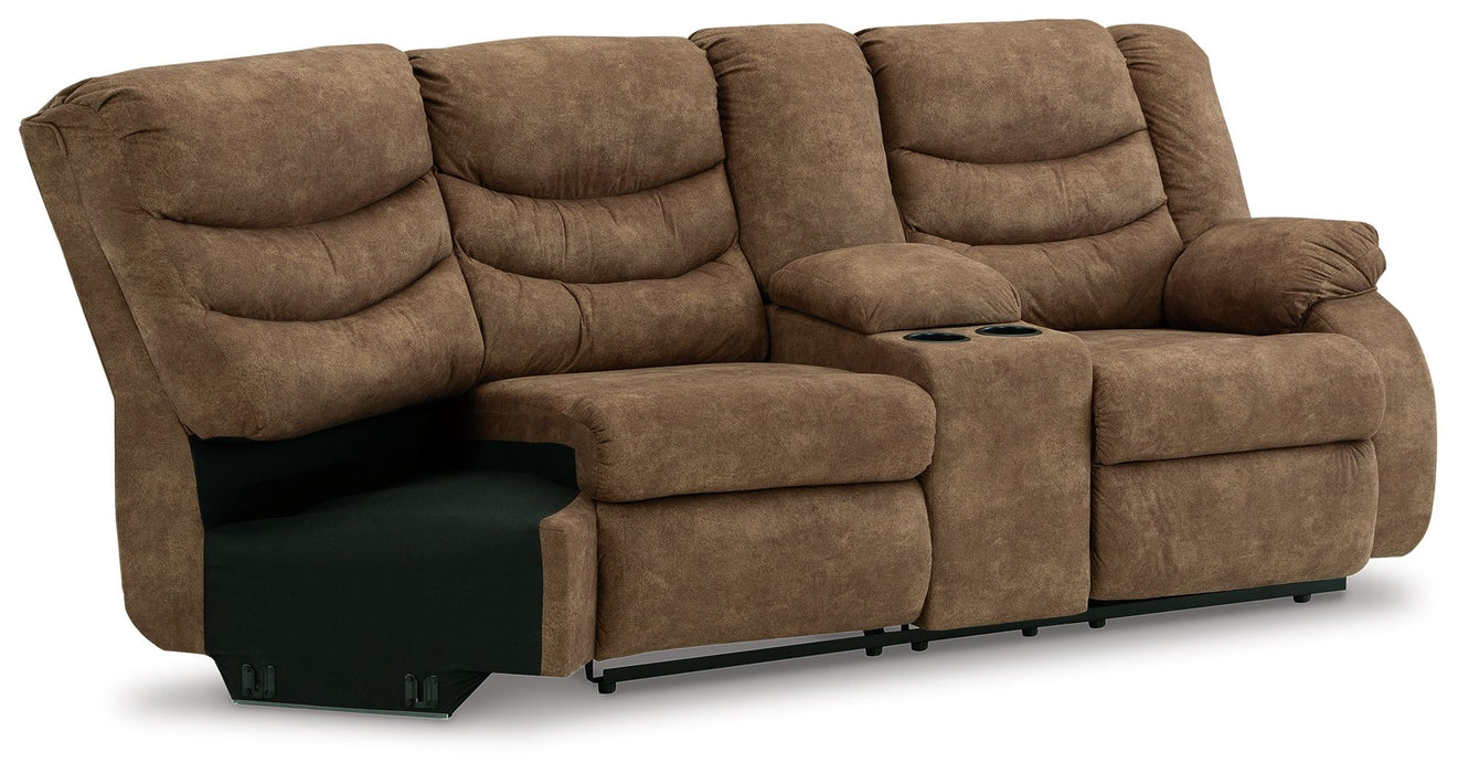 Partymate - Brindle - Raf Reclining Loveseat W/Console Cleveland Home Outlet (OH) - Furniture Store in Middleburg Heights Serving Cleveland, Strongsville, and Online